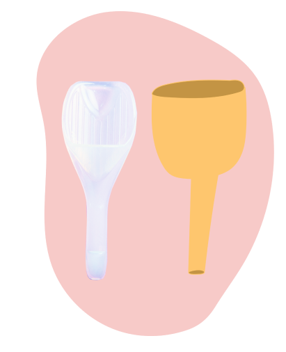 comparison of twoplus Sperm Guide at-home conception kit with menstrual cup