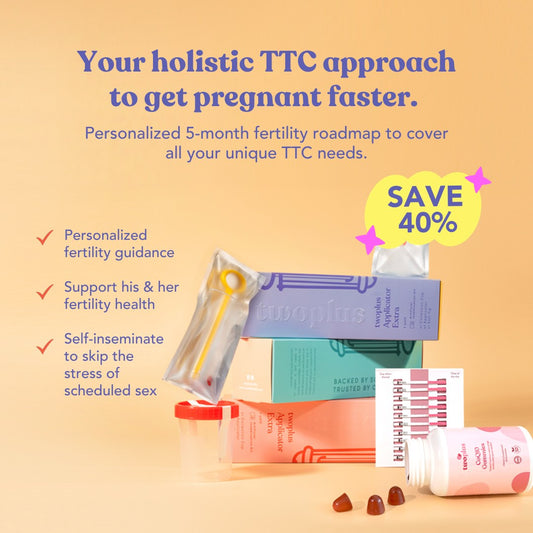 get pregnant with twoplus 5-Month Fertility Plan
