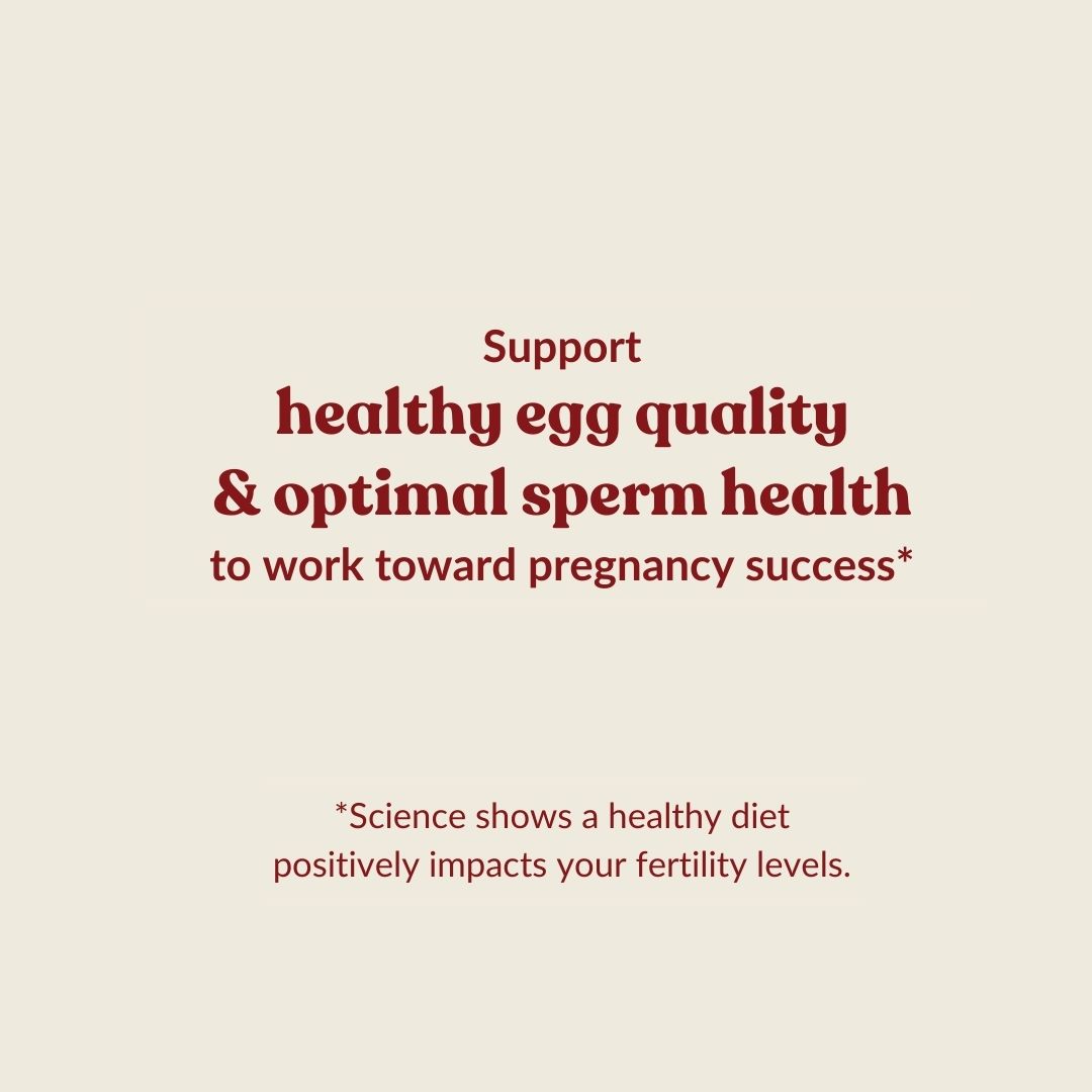healthy diet supports egg quality sperm health
