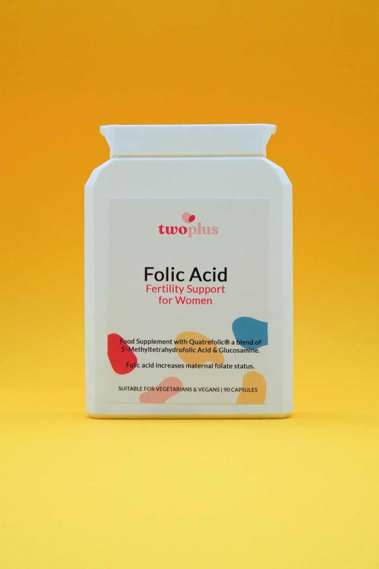 twoplus Fertility Folic Acid Fertility Support For Women bottle