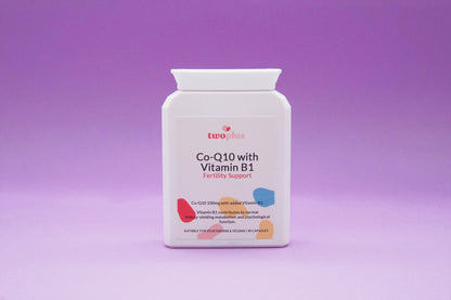 twoplus Fertility CoQ10 With Vitamin B1 Fertility Support bottle